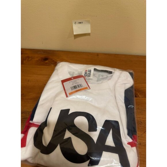 Spyder Men's Crew Neck T-Shirt Standard USA Haze Long Sleeve White Size Small - Picture 8 of 8